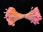 Vintage Millinery Flower Stamen Hot Pink Pearl 2 Bunches For Hat   Hair Y56c