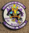 2 Usaf Pilot Squadron Patches   510 Fs   Aviano   F-16   W  Hook Loop Backs   3
