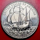 1776-2026 D Mayflower Compact Quarter Clad Ms Uncirculated