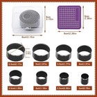 8x Leather Circle Cutter Tool Set Leather Hole Punch Tool Kit Round Cutting Dies