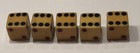 5 Vintage 5 8    Butterscotch Bakelite Tri Colored Dice