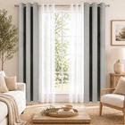 Layered Window Treatments Curtains For Bedroom  Living Room  4 Panel Set
