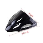 Double Bubble Windscreen Windshield For Kawasaki Ninja Zx6r 636 2024 2025   black   