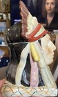 Antique Porcelain Indian Head Tobacco Jar Humidor
