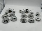 Vintage Child Porcelain 37pcs Mini Play Tea Set Christmas Tree  Teddy Bear Gifts