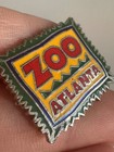 Vtg Zoo Atlanta Georgia Enamel Lapel Pin Souvenir Travel Stamp Edge