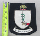 Vintage Handmade Sewn  o   donovan  Vir Super Hostem Family Coat Of Arms Patch