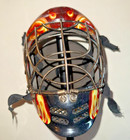 Franklin Gfm100 Street Extreme Comp Goalie Mask Flames Helmet Inline Hockey