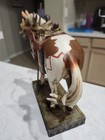 Native American Indian Paint Pinto Horse Pony Resin Figurine 1400-358 
