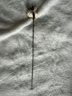 Antique Victorian Hat Pin     Natural Shell   Twisted Wire     8    Long