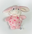 Very Rare  Russ Berrie Vintage Bunny Pink Polka Dot Soft Plush 3  Htf Nwt 20050