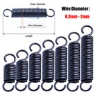  Expansion Spring Tension Extension Expanding Extending Springs Wire Dia 0 3-2mm