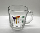 Rare Variant Las Vegas Mirage Clear Glass Mirage Logo Coffee Cup Mug Made In Usa