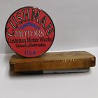 Cushman Motor Works Lincoin Nebraska Scooters Usa Sign Plaque Desktop