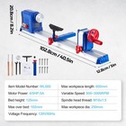 10 x24  Benchtop Wood Lathe Machine 0 8hp 600w Wood Turning Lathe Variable Speed