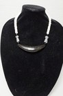 Chamorro Guam Carabao Sinahi Large With White Shell Heishi Necklace 19 