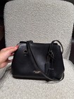 Coach Elise Black Leather Shoulder Bag Gold Hardware Women s Satchel Handbag