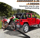 Dual Motorcycle Carrier Scooter Dirt Bike Hitch Mount 600lbs Rack Ramp Hauler