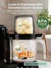 Baby Food Maker   Processor With Dual-layer Steam Basket black gold   Steamer 