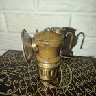 Antique Autolite Carbide Brass Coal Miners Head Light Lamp 4    High