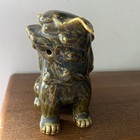 Vintage Chinese Ceramic Green Temple Lion Fu Foo Dog Figurine Statue 4 1 4 