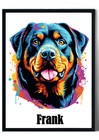 Personalised Pet Portrait Print dog  Watercolour Portrait  Illustrations a4