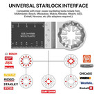 83pack Starlock Oscillating Saw Blades Multitool Blade For Milwaukee Dewalt Fein