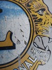 Vintage Lions International Sign Aluminum 18    Round Sign - Man Cave Collector
