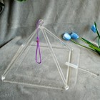 12 Inch Clear Crystal Singing Pyramid Professional Quartz Tower Yoga Meditation