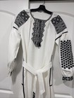 Vyshyvanka Dress Ukrainian Embroidered Dress Size 44-46 Small