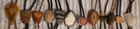 Vintage Lot Of 12 Metal Bolo Ties  Nice Different Stone Designs  Native  More