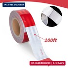 Dot-c2 Reflective Tape 2 In X 600 Ft  Dot Safety Warning Tapes Bulk  Red White W