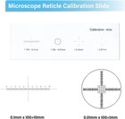 Microscope Stage Micrometer Calibration Slide 0 01mm With 4 Scales