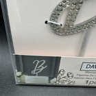 Crystal Rhinestone Silver Letter B Monogram Wedding Anniversary Cake Topper 4 5 