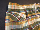 Vtg Xl Swim Trunks Plaid Drawstring Shorts Made In California