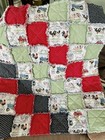 New  Large Crib  Baby  Toddler Size Handmade Rag Quilt  Barn Theme