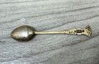 Vintage Tostrup Norway Enamel Sterling Silver Spoon - Thistle