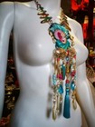 Baroque Necklace Luxury Jewelry Rococo Pendant Fringe Tassel Jewel Mask Gemstone