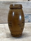 German Antique Wood Barrel Sewing Needle Case  Patented  No 2001  Art  740