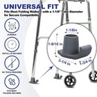 Walker Ski Glides  2 Pack Durable Ski Glides For Folding Walkers  Universal F   