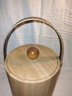 Vintage 70 s Ice Bucket Faux Wood Irvinware Mcm 