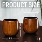 Wooden Bourbon Drinking Glass 2 Pc  Wooden Old Fashioned Glasses  Bourbon Gifts