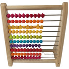 Wooden Abacus Counting Frame With Colorful Fruit Beads Educational Toy