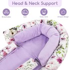 Gfu Baby Car Seat Head Support For Newborn  2 In 1 Infant Car Seat Head Body