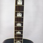Us Warehouse Jumbo Solid Spruce Acoustic Guitar Vintage Sunburst Flower Inlaid