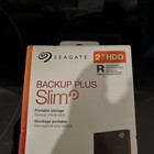 Seagate 2tb Backup Plus Slim Portable External Hard Drive Usb 3 0  Black  Sthn20