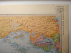 1957 Vintage North Polar Region Atlas Map Antique Mcm Encyclopedia Britannica
