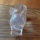 Solid Glass Hippo Figurine