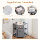Corner Diaper Changing Table  Baby Diaper Changing Station With Storage Drawe   