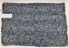 Oake 100  Turkish Cotton Knit Bath Rug  Charcoal Gray  20   x 32    - New